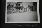 [Z.Pz.Abt.65.004] #022 Photo FD Wehrmacht 1939 zerstörtes Wilna Marktplatz Häuser in Trümmer Polen bw