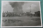 [Z.Pz.Abt.65.004] #023 Photo FD Wehrmacht 1939 Vormarsch zerstörtes Wilna in Flammen Trümmer Polen aw