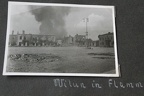 [Z.Pz.Abt.65.004] #023 Photo FD Wehrmacht 1939 Vormarsch zerstörtes Wilna in Flammen Trümmer Polen bw