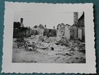 [Z.Pz.Abt.65.004] #074 Photo FD 1939 Vormarsch zerstörtes Dorf in Trümmern vor Warschau Polen aw