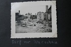 [Z.Pz.Abt.65.004] #074 Photo FD 1939 Vormarsch zerstörtes Dorf in Trümmern vor Warschau Polen bw