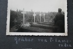 [Z.Pz.Abt.65.004] #082 Photo FD Wehrmacht 1939 Polen Gräber Panzerkameraden Panzer-Abteilung 65 bw