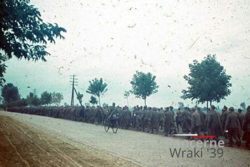 [Z.Art.Rgt.50.001] Color Farb Dia 20.9.39 Polenfeldzug Gefangene Polnische Soldaten vor Magnuszew.jpg