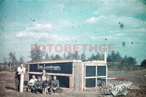 [Z.Art.Rgt.50.001] Color Farb Dia 20.9.39 Polenfeldzug Wehrmacht LAUSEJUNGEN vor Warschau