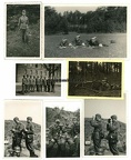 [Z.Inf.Rgt.55.001] #022 7x Orig. Foto Soldaten IR.55 der 17.ID in Kaserne WÜRZBURG Fernglas MG 1940
