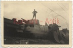 [Z.Art.Rgt.31.002] S391 Foto Wehrmacht Polen Feldzug Beute Panzerzug Eisenbahn amoured train crash