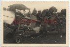 [Z.Art.Rgt.31.002] S395 Foto Wehrmacht Polen Feldzug Beute Flugzeug crash plane TOP !