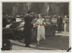[Z.Pz.Rgt.01.006] A681 Foto Wehrmacht Panzer Regt.1 Erfurt Portrait Parade Mädchen girl Blumen TOP
