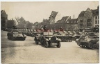 [Z.Pz.Rgt.01.006] A703 Foto Wehrmacht Panzer Regt.1 Erfurt Portrait Parade super Motiv + PKW Kübel