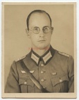 [Z.Pz.Rgt.01.006] A712 Foto Wehrmacht Panzer Regt.1 Portrait Passbild Ausweis Offizier Beamter