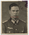 [Z.Pz.Rgt.01.006] A711 Foto Wehrmacht Panzer Regt.1 Portrait Passbild Ausweis Offizier Beamter