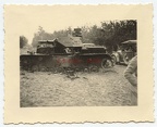 [Z.Pz.Rgt.01.006] A728 Foto Wehrmacht Panzer Regt.1 Polen Feldzug Panzer IV Volltreffer crash TOP