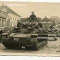 [Pz.Kpfw.IV Ausf.B] Pz.Rgt.2, #400 (003){a} ( desc. Sudetenland 38 Einmarsch Tschechien Saaz deutsche Panzer Bevölkerung )