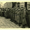 [Z.X0057] Orig. Foto Appell Offiziere am Marktplatz SCHWETZ Swiecie Weichsel Polen 1939