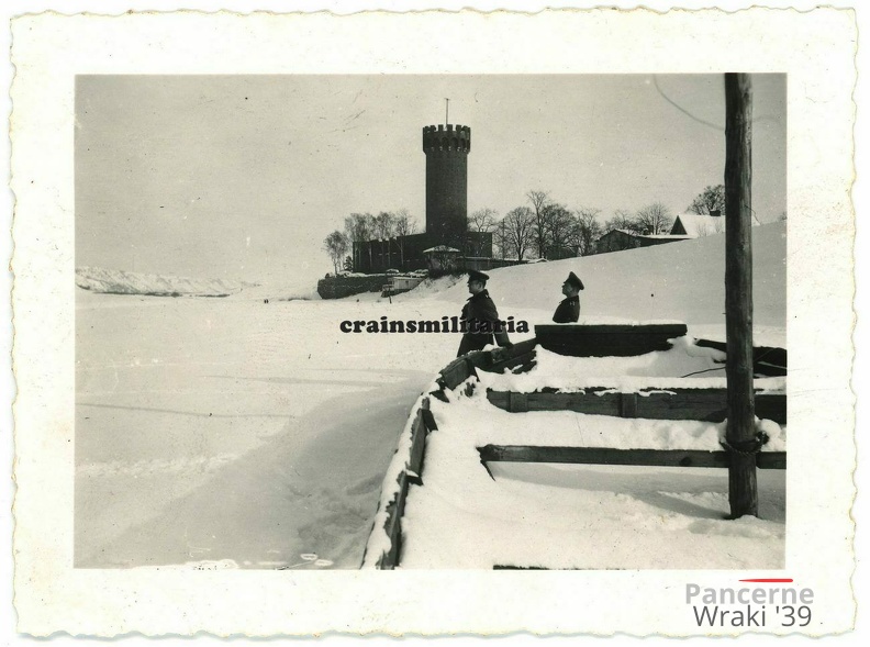 [Z.X0057] Orig. Foto Soldaten bei Turm am Weichsel SCHWETZ Swiecie b. Graudenz Polen 1939.jpg