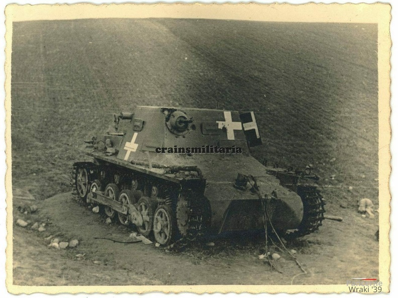 [Z.X0057] Orig. Foto zerstörte Panzer I Tank b. SCHWETZ Swiecie Weichsel Polen 1939 1.jpg