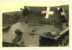 [Z.X0057] Orig. Foto zerstörte Panzer I Tank b. SCHWETZ Swiecie Weichsel Polen 1939 2