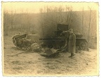 [Z.X0057] Orig. Foto zerstörte Panzer IV Tank b. SCHWETZ Swiecie Weichsel Polen 1939 A3