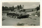 T-34, Foto russische Beute Panzer T-34 Tank b. BIALYSTOK Polen Russland 1941 (Korps-Nachschubführer 420)