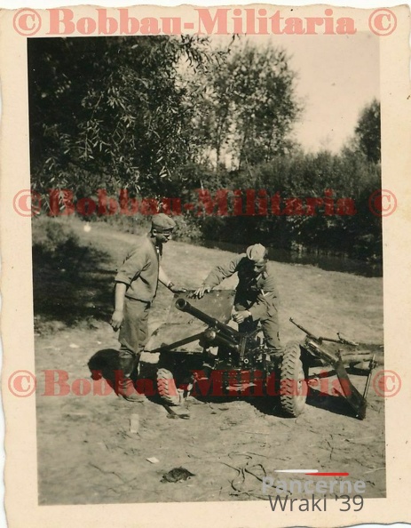 [Z.Lg.Nachr.Rgt.7.001] T651 Polen Bromberg erbeutetes polnisches PAK Geschütz Beute gun polish 1939 TOP aw.jpg