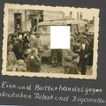 [Z.BA.22.002] Polen Feldzug deutsche Truppen Bus Marktplatz Żyrardów Tausch Butter Zigaretten