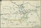 [Z.Pi.Btl.(mot).29.001] . große Karte, Pionier Batl. 29, Marschweg der Division (N)50137