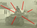 [Z.Art.Rgt.XX.002] Foto Polen, Panzer auf dem Vormarsch, Kennung, Maling, TOP bw