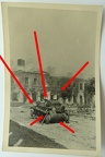 [Z.Art.Rgt.XX.002] Foto Polen, verbrannter Panzer, Balkenkreuz, TOP aw