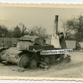 [Z.Pz.Rgt.36.005] (#13) H16 Foto Pz.Rgt 36 Polen 1939 Blitzkrieg Panzer PzKpfw II HKL Volltreffer zerstö aw