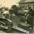 [Z.Inf.Nachr.Abt.12.001] C18 Foto Polen Blitzkrieg39 12ID Armeekorps Wodrig polnische Tankette Panzer TKS bw
