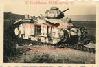 [Z.Aufkl.Abt.(mot.).08.004] R9x Pz.-Aufk.-Abt.8 erbeuteter CHAR B 1 Panzer mit Namen CHARENTE combat 5.PD