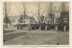 [Z.Art.Rgt.55.001] C111 Foto Wehrmacht II.! Art R. 55 Polen Kämpfer vor Turnhalle Paderborn Kanone