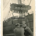 [Z.Pz.Rgt.07.007] [pl] Orig. Foto Verladung Panzer II Tank Pz.Rgt.7 Schiff Itauri Hafen Polen 1939