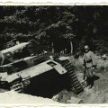 [Z.Pol.Rgt.02.001] Orig. Foto zerstörte Panzer Tank nach Kampf PLESS Pszczyna Polen 1939 b