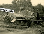 [Z.S0029] B55 Foto WH schwerer deut. Panzer Tank PzKpfw IV Kettenschaden Kennung Nr. 82 bw