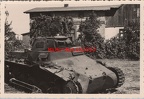 [Z.Inf.Div.23.001] Foto, Wk2, 23.I.D., zerstörter Tank bei Białystok, 1939 Polen (N)50465 aw