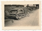 [Z.Kw.Tr.Rgt.602.001] Foto (1) polnische Panzer Tankette am Straßenrand in Polen 1939 Wehrmacht Beute Tank