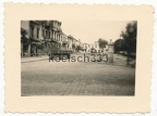 [Z.Kw.Tr.Rgt.602.001] Foto (3) Marktplatz in Pultusk Polen 1939 Wehrmacht LKW Anhänger Häuser Ruinen ...