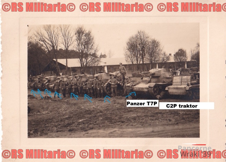 [Z.X0087] #7 polnische BEUTE _Sammelstelle Panzer 7TP + C2P !!! Foto Schubert BRESLAU aw.jpg