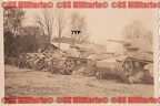 [Z.X0087] #9 polnische BEUTE Sammelstelle Panzer 7TP + Dackel Foto Schubert BRESLAU #9