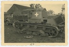 [7TP][#152]{410}{a} 1.BCzL, przejęty przez Panzer Regiment 3, okolice Tomaszowa Lubelskiego, żaluzje i rozbity tłumik, weiße Balkenkreuz (A.Pz.Rgt.03.002)