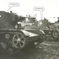 [7TP][#152]{421}{z} 1.BCzL, przejęty przez Panzer Regiment 3, okolice Tomaszowa Lubelskiego, żaluzje i rozbity tłumik, weiße Balkenkreuz