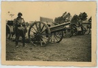 [Z.le.Fla.Abt.86.002] Orig. Foto Kradmelder mit polnische Beute Geschütz Artillerie in Polen 1939