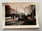 [Z.Inf.Rgt.012.001] Foto Polen, ausgebrannter deutscher Panzer in Warschau, Straßenbahn, MEGA SELTEN aw