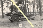 [Z.X0083] Technikfoto Polen 1939 - erbeutete schw. polnisches Geschütz Kanone + Feldküche