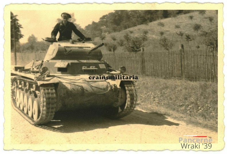[Pz.Kpfw.II Ausf.C] Pz.Rgt.3, #1xx (002){a}. Foto Vormarsch Panzer II Tank