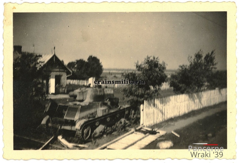 [Z.Art.Rgt.49.002] Orig. Foto polnische Beute Panzer 7-TP Tank in Polen 1939
