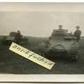 [Z.Pz.Div.03.004] Foto 2 Deutsche Panzer vor einem Angriff an der Front in Polen im 2.WK