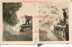 [Z.s.Art.Abt.(mot.).641.003] W132 Fotos Polen 1939 Wehrmacht Panzerkampfwagen II mit Feuer am Heck Panzer TOP