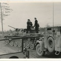 Orig. Foto 25.PD Panzer III Mannschaftswagen Steyr 1500A bei WARSCHAU Polen 1944 a